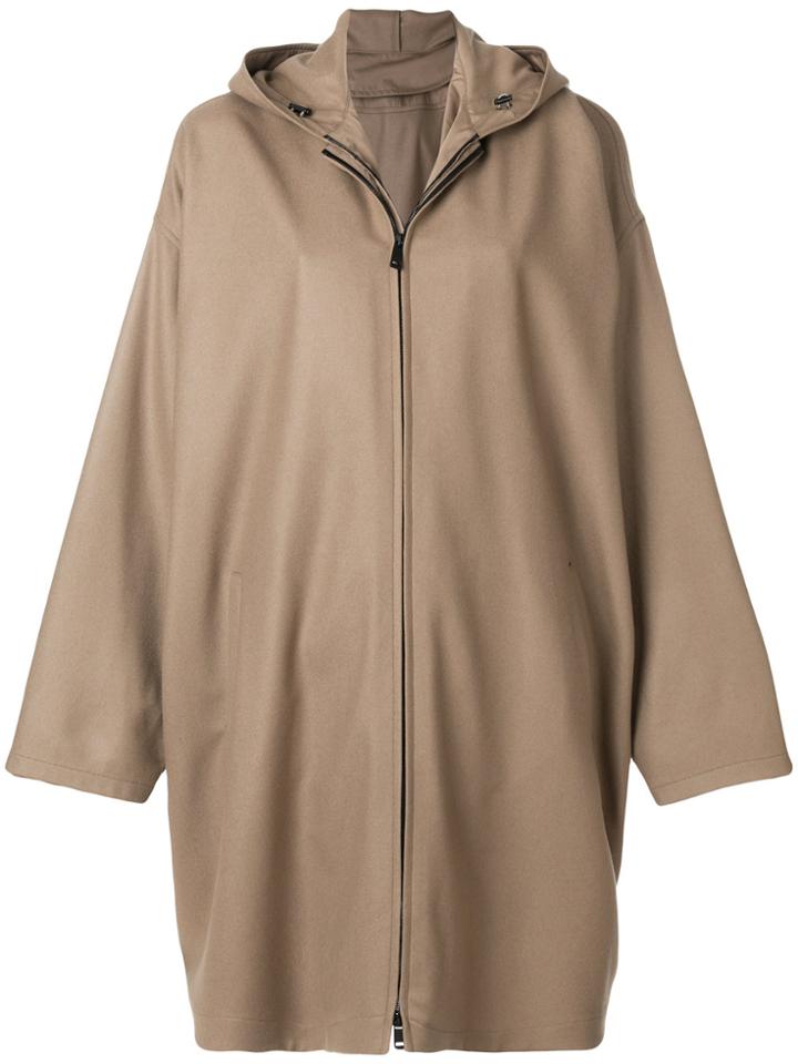 Jil Sander Hooded Raincoat - Nude & Neutrals