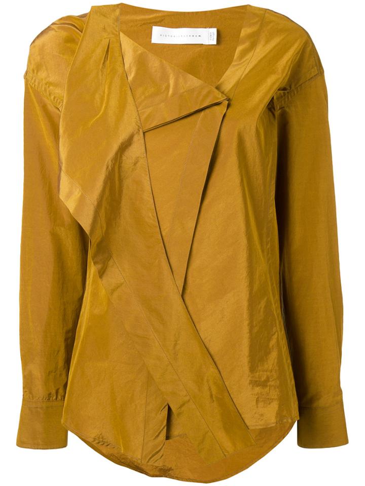 Victoria Beckham Wrap Tie Shirt - Green