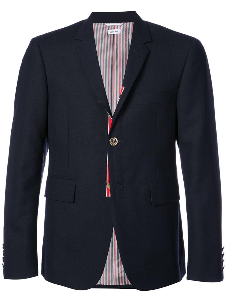 Thom Browne Slim Fit Blazer - Blue