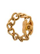 Chanel Vintage Cc Turnlock Chain Bracelet, Women's