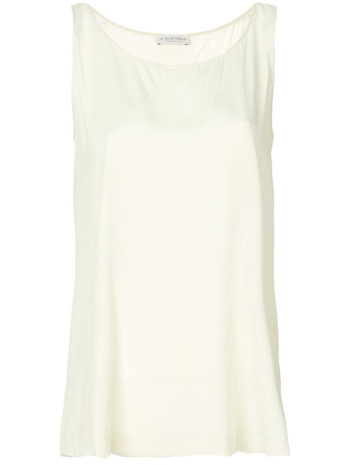 Le Tricot Perugia - Silk Blouse - Women - Silk/spandex/elastane - S, Green, Silk/spandex/elastane