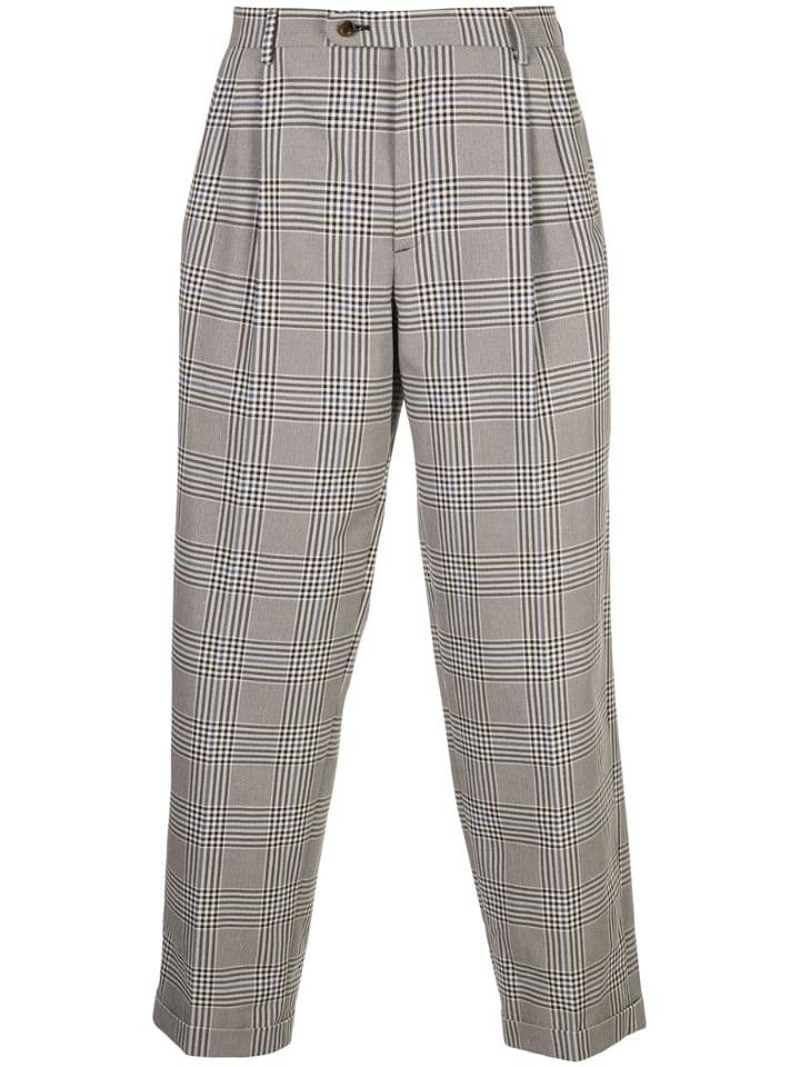 Gucci Plaid Check Trousers - Grey