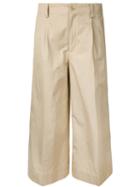 08sircus - Cropped Trousers - Women - Cotton/linen/flax - 2, Nude/neutrals, Cotton/linen/flax