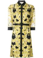Versace Baroque Belted Dress - Multicolour