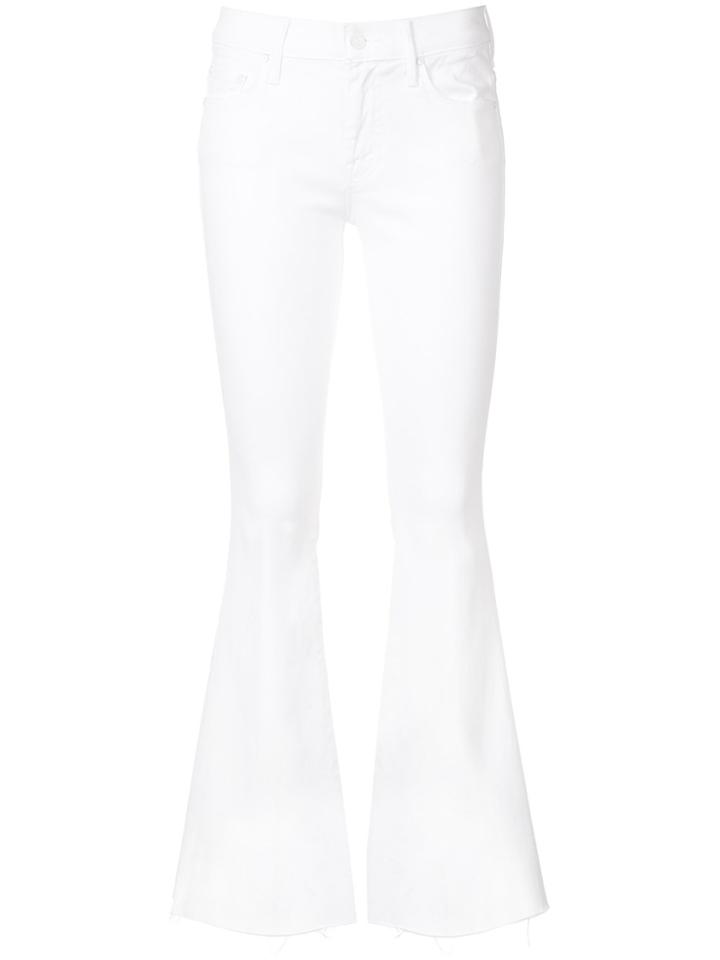 Mother Bootcut Jeans - White