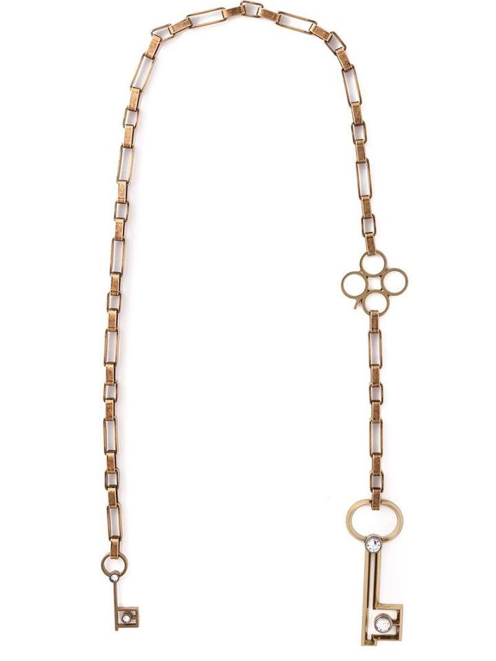 Lanvin Key Pendant Open Necklace