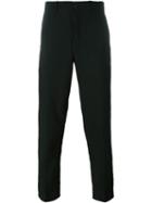 Ami Alexandre Mattiussi Cropped Trousers, Men's, Size: 44, Black, Polyester/virgin Wool