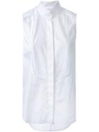 Dion Lee 'ghost' Bib Sleeveless Shirt, Women's, Size: 10, White, Cotton