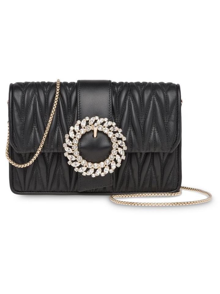 Miu Miu My Miu Matelassé Bag - Black