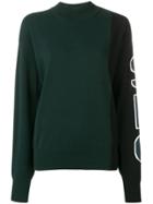 See By Chloé Logo Print Jumper - Green