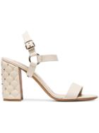Valentino Ivory 90 Rockstud Spike Sandals - Nude & Neutrals