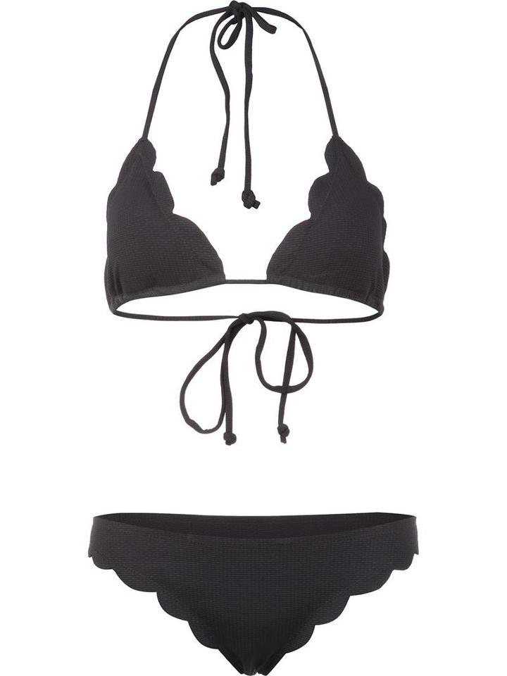 Marysia 'broadway Triangle Top & Brief Bottom' Bikini, Size: Small, Black, Polyamide/spandex/elastane