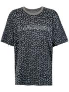 À La Garçonne Leopard Print Oversized À La Garçonne X Hering T-shirt -