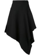 J.w.anderson Layered Asymmetric Skirt, Women's, Size: 8, Black, Polyester/triacetate