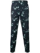 Kenzo Relaxed Floral Trousers - Blue