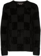 Comme Des Garçons Homme Plus Checkerboard Print Jumper - Black