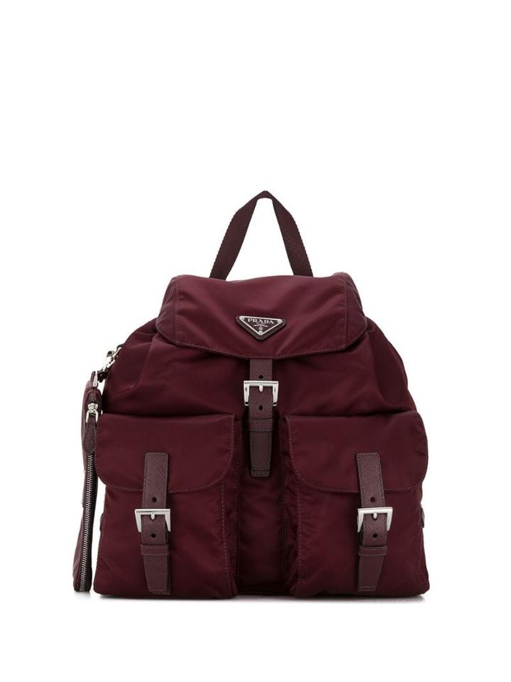 Prada Vela Backpack - Red
