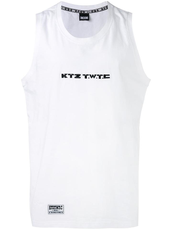 Ktz Logo Vest Top, Men's, Size: Medium, White, Cotton