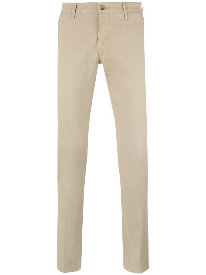 Jacob Cohen Slim-fit Trousers, Men's, Size: 30, Nude/neutrals, Cotton/spandex/elastane