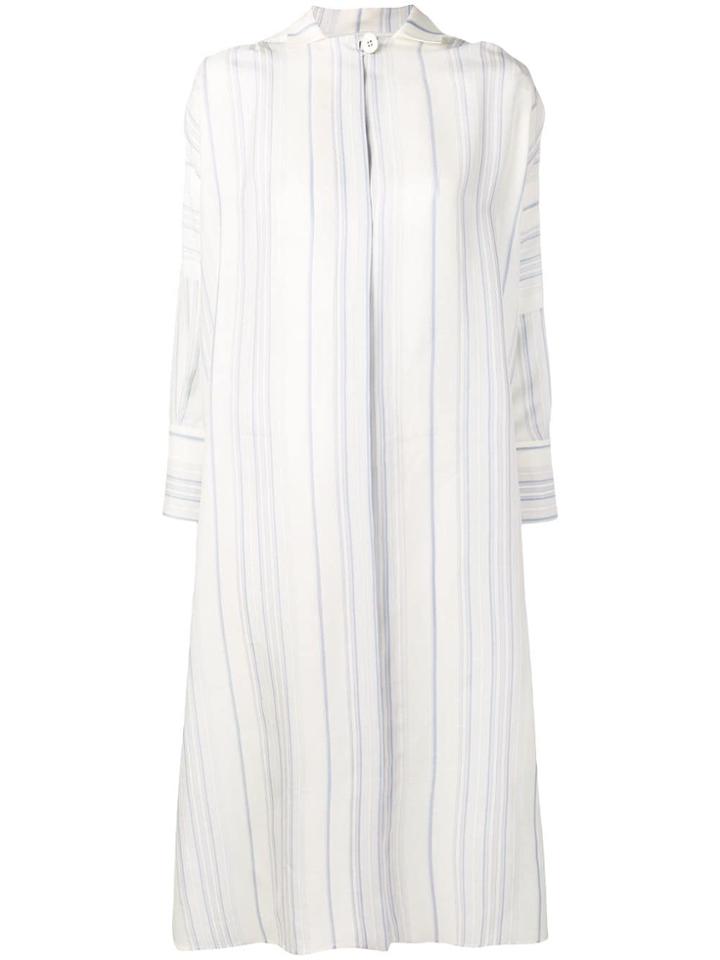 Jil Sander Oversized Midi Dress - White