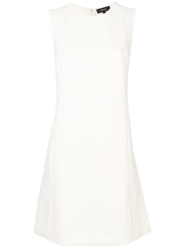 Theory Stretch Straight-cut Dress - Neutrals