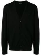 Emporio Armani V-neck Cardigan - Black
