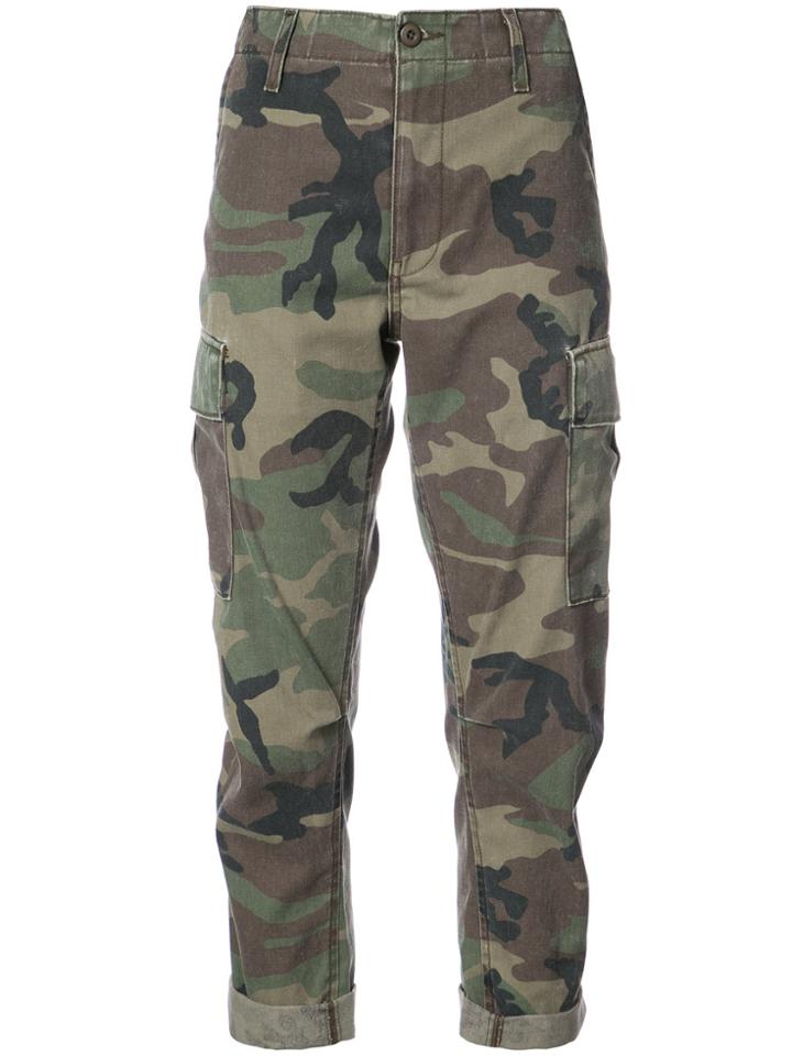 Re/done Camo Cargo Pants - Green