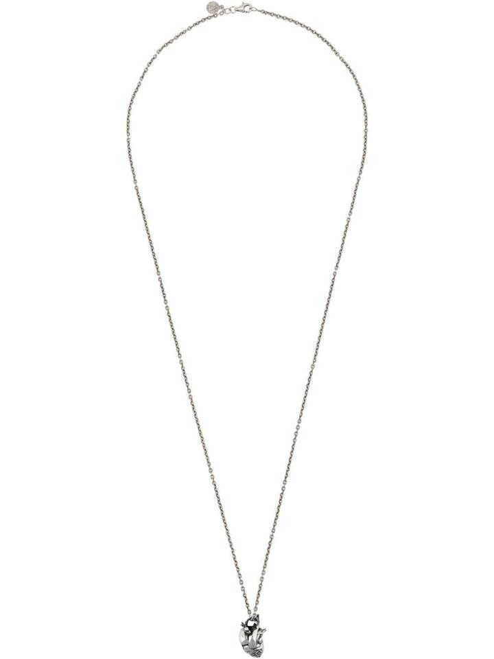 Nove25 Pumping Heart Chain Necklace - Metallic