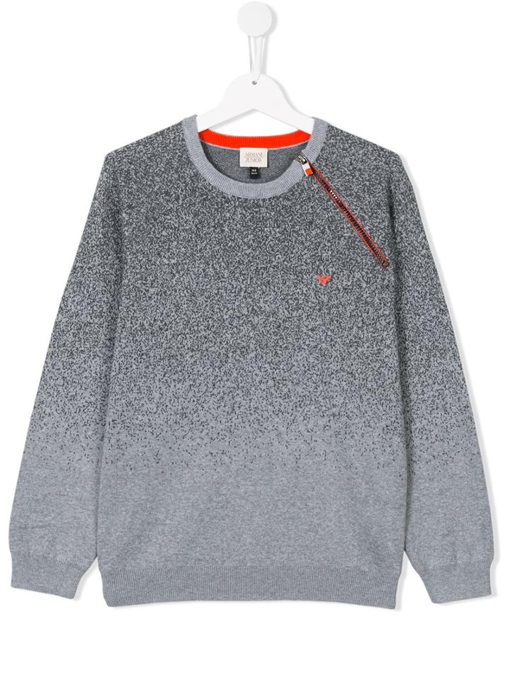 Armani Junior Crew Neck Jumper, Boy's, Size: 14 Yrs, Grey