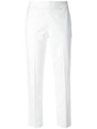 Brunello Cucinelli Cropped Trousers, Women's, Size: 48, White, Cotton/spandex/elastane