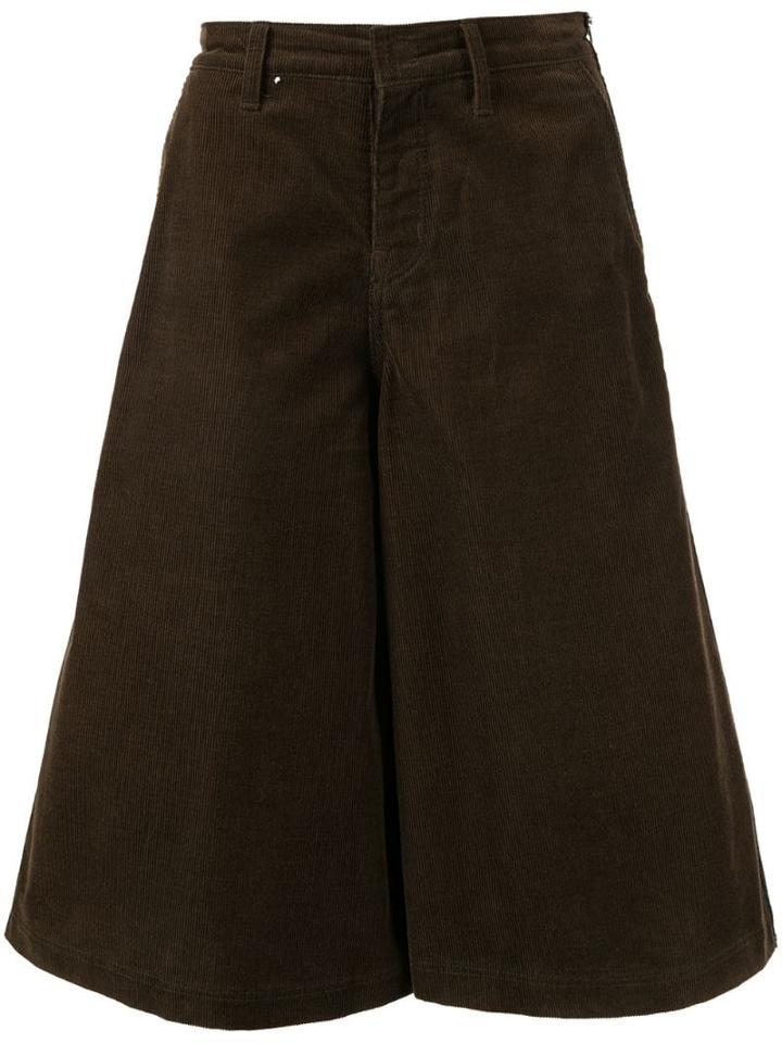 Comme Des Garçons Pre-owned Wide-leg Shorts - Brown