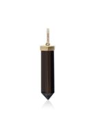 Rosa De La Cruz Smoky Quartz Crystal Pendant - Black