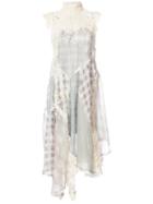 Zimmermann - Spliced Plaid Asymmetric Dress - Women - Silk/polyester/spandex/elastane - 1, Silk/polyester/spandex/elastane