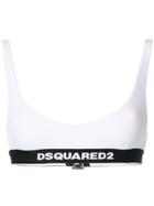 Dsquared2 Logo Band Bikini Briefs - White