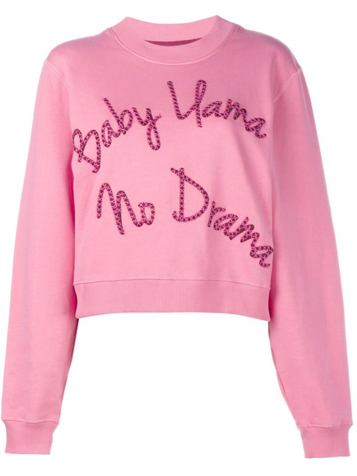 House Of Holland Llama Drama Sweatshirt, Women's, Size: 10, Pink/purple, Cotton