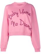 House Of Holland Llama Drama Sweatshirt, Women's, Size: 10, Pink/purple, Cotton