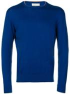 Etro Classic Crew Neck Jumper - Blue