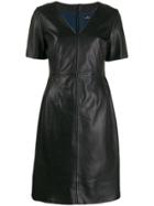 Ps Paul Smith Fitted V-neck Dress - Black