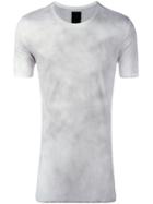 Thom Krom Tie Dye T-shirt, Men's, Size: Medium, White, Viscose/silk