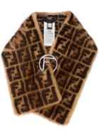 Fendi Ff Logo Collar - Brown