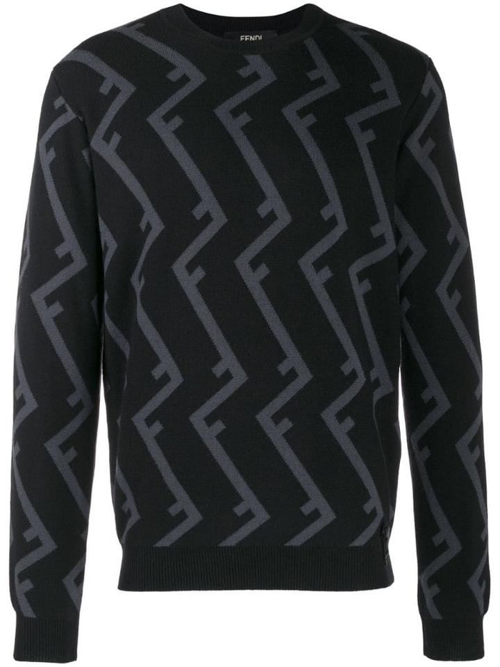 Fendi Roof Ff Motif Jumper - Black