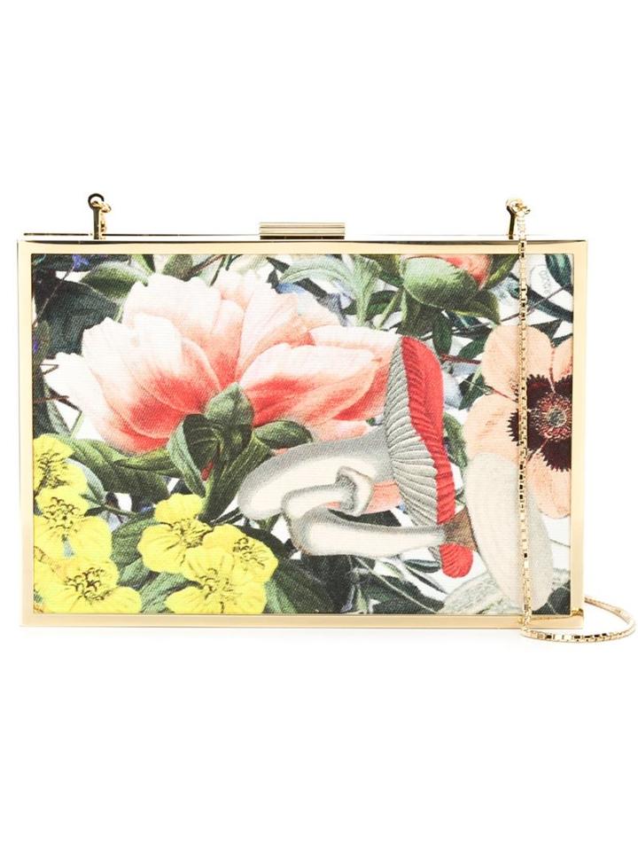 Monique Lhuillier Botanical Print Clutch