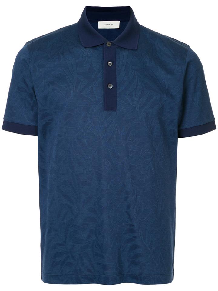 Cerruti 1881 Tropical-pattern Polo Shirt - Blue