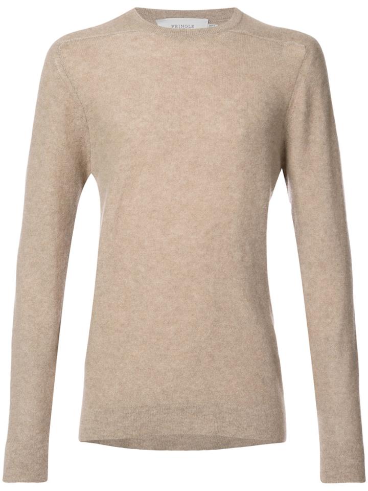 Pringle Of Scotland Crew Neck Sweater - Nude & Neutrals
