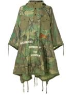 Maharishi Oversized Camouflage Raincoat - Green
