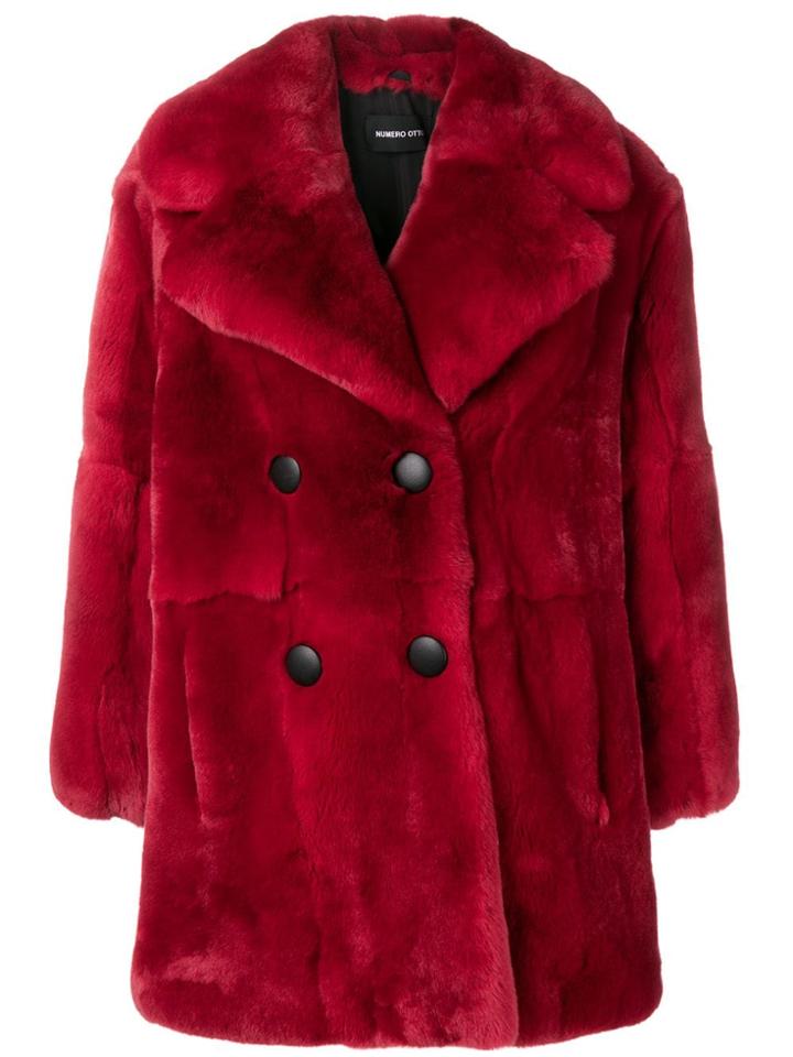 Numerootto Veronica Short Coat - Red