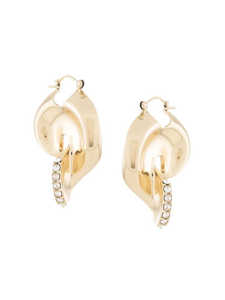 Ellery Twisted Hoop Earrings - Gold