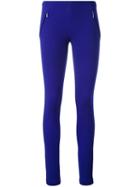 Emilio Pucci - Zip Pocket Leggings - Women - Polyamide/spandex/elastane/viscose - 42, Pink/purple, Polyamide/spandex/elastane/viscose