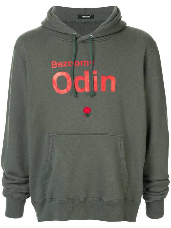 Undercover 'bezoomy Odin' Hoodie - Green