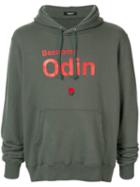 Undercover 'bezoomy Odin' Hoodie - Green